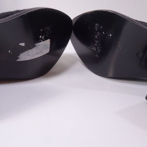 THEYSKENS' THEORY   Black Pony Fur Chunky Pumps  Size 38 NWt 798 - Picture 9 of 11